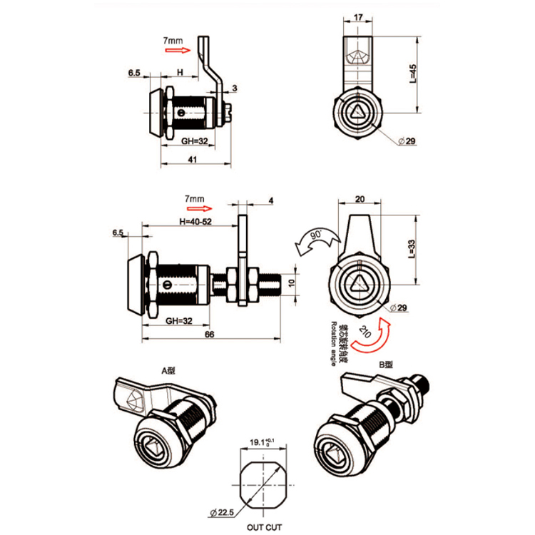 Tipo di strumento Compression Lock-A6082